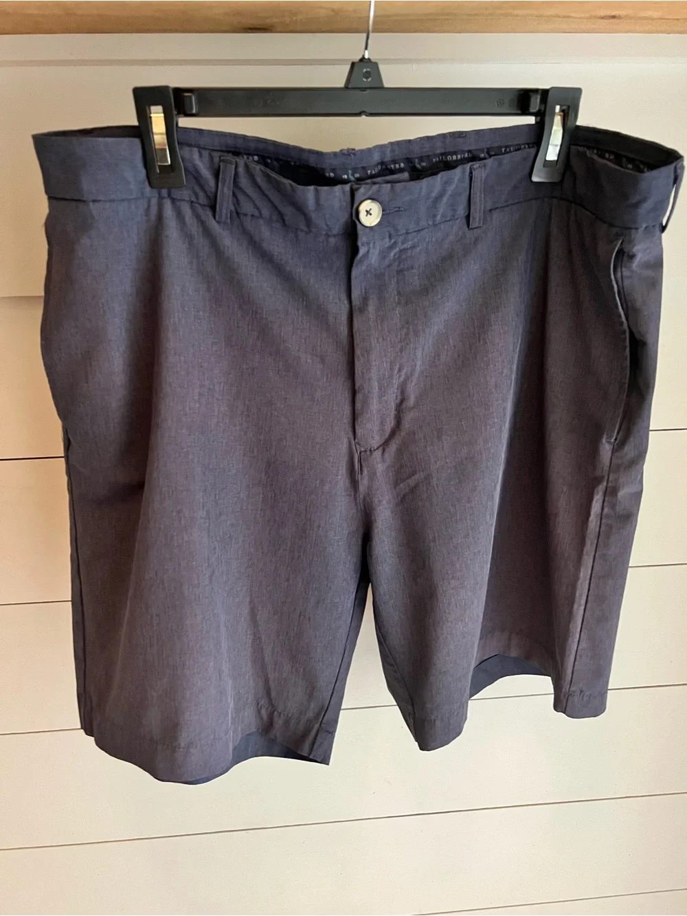 Men's Tailorbyrd Heathered Navy Dress Golf Performance Shorts Size 38